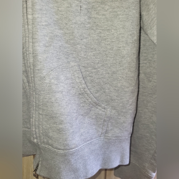 Womens Grey Zip-Up Jacket - Picture 3 of 6